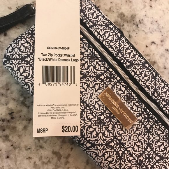 Adrienne Vittadini | Two Zip Pocket Wristlet - Picture 6 of 8